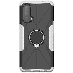 Coque en TPU 2-en-1, anti-chutte avec béquille pour votre OnePlus Nord CE 5G - blanc