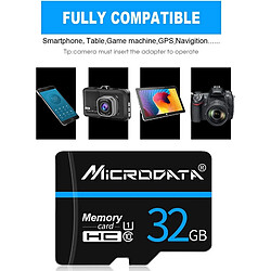 Avis Wewoo Carte Micro SD mémoire MICRODATA 128 Go U3 Blue Line et Black TF SD