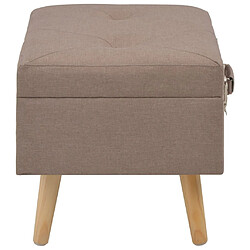 Avis Helloshop26 Tabouret de rangement 40 cm marron tissu 02_0010895