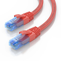 Avis Aisens Câble réseau Cordon de brassage RJ45 Cat.6 UTP AWG26 CCA - 2,0 m - Couleur rouge