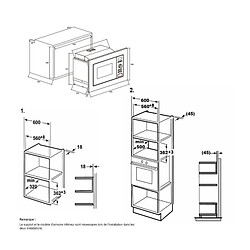 Acheter Micro-ondes pose libre 20L CONTINENTAL EDISON, CEMO20IXEG