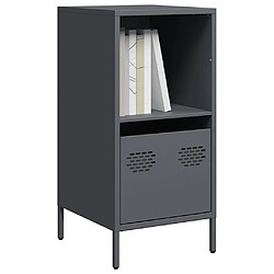 vidaXL Buffet anthracite 35x39x73,5 cm acier laminé à froid