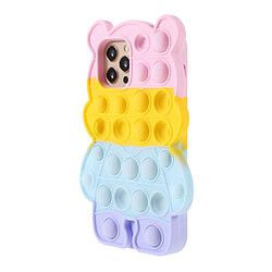 Coque en silicone Décompression Antichoc Ours/Style 2 pour votre Apple iPhone 12/12 Pro