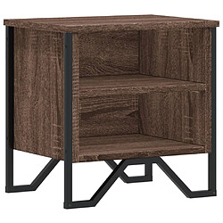 vidaXL Table de chevet chêne marron 40x30x40 cm bois d'ingénierie