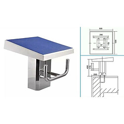 Avis Plateforme de démarrage de piscine, bloc de démarrage pour piscine - antidérapante, acier inox, fibre de verre, 50 x 50 x 47 cm