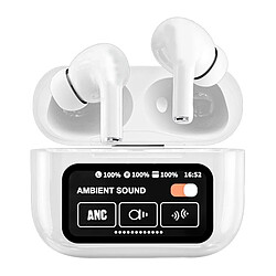 Yonis Ecouteurs Bluetooth Ecran Tactile ANC HiFi