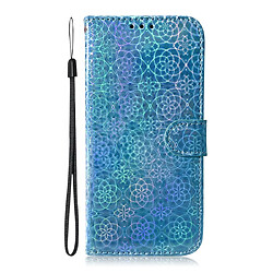 Wewoo Housse Coque Pour Galaxy A51 couleur unie boucle magnétique coloré horizontale étui en cuir PU avec titulaire et fentes cartes et portefeuille et lanière bleu