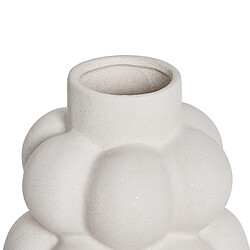 Beliani Vase à fleurs VIMBA Céramique 32 cm Blanc cassé pas cher