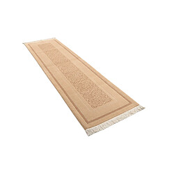 Vidal Tapis de couloir en laine 302x81 brun Darya