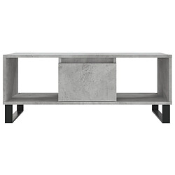 Maison Chic Table basse,Table Console Table d'appoint, Table pour salon Gris béton 90x50x36,5 cm Bois d'ingénierie -MN93745 pas cher