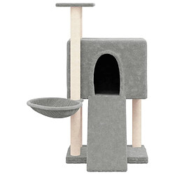 Avis Arbre à chat avec griffoirs,niche pour chat en sisal Gris clair 96 cm -MN15488