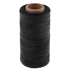 Avis 1 rouleau de fil de polyester ciré 200m 210D pour cuir à coudre DIY 1mm S05