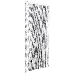 vidaXL Moustiquaire Gris clair et gris foncé 100x220 cm Chenille