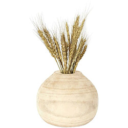 Avis The Home Deco Factory Vase rond en bois de bancoulier Rond.