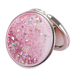 miroirs de maquillage compacts portables de filles grossissant le miroir rond de vanité se pliant