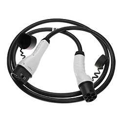 vhbw Câble de recharge type 2 vers type 2 compatible avec Alfa Romeo Tonale voiture électrique - 3 phases, 32 A, 22 kW, 3 m