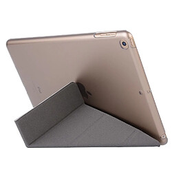 Acheter Etui en PU origami façon soie avec support argent pour votre Apple iPad 10.2 (2019)