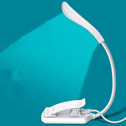 INF Lampe de lecture, lampe de livre LED avec 3 modes d'éclairage, rechargeable White