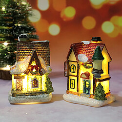 Acheter Allumez La Décoration De Noël LED Miniature House Village Style 2