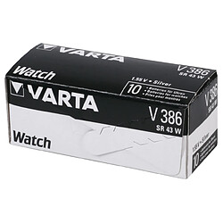 VARTA Pile bouton oxyde d'argent 386