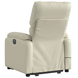 Acheter vidaXL Fauteuil inclinable de massage électrique crème similicuir