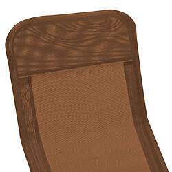 Helloshop26 Chaises longues pliables 2 pièces 142 cm textilène taupe 02_0011953 pas cher