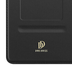 Dux Ducis Étui pour Redmi 13C et Poco C65 Clapet Porte-carte Support Vidéo Noir