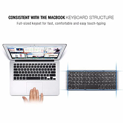 Universal Ultra-mince Bluetooth avec clavier tactile 3 claviers pliants et portables pour iPad Pro 112020 pour iPad Pro 12.9 2018 2020 | Clavier (noir) pas cher