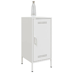 Avis vidaXL Buffets 2 pcs blanc 36x39x79 cm acier