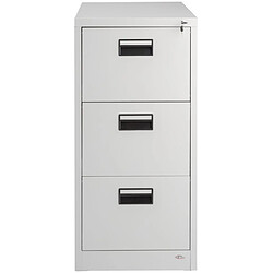 Avis Helloshop26 Armoire de bureau verrouillable étagère meuble 3 tiroirs gris 08_0000375