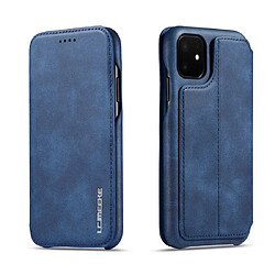 Wewoo Coque Pour iPhone 11 Pro Hon Hon Série Antique Etui en cuir avec fentes cartes & support & portefeuille Bleu