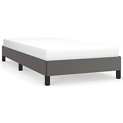 vidaXL Cadre de lit sans matelas gris 80x200 cm similicuir