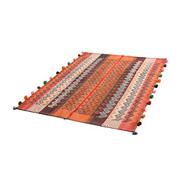 Avis Vidal Tapis de laine 197x147 orange Jajim