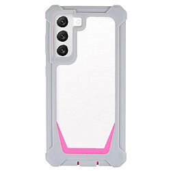 Coque en TPU + acrylique détachable 2 en 1 gris/rose pour votre Samsung Galaxy S21 5G