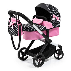 Avis Puppen-Kinderwagen BAYER Design 17060AA Xeo tief Schwarz, Pink (17060AA)