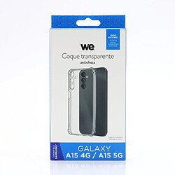 WE Coque de protection TPU SAMSUNG GALAXY A15 5G Transparent: Anti-chocs - ultra résistant – semi-rigide - apparence du téléphone conservée