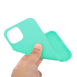 Coque en TPU antichoc, finition mate, anti-empreintes digitales pour votre iPhone 14 Pro - bleu ciel