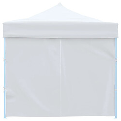 Avis vidaXL Tente de réception escamotable avec 8 parois 3 x 9 m Blanc