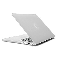 Wewoo Housse Étui blanc pour MacBook Pro Retina 15.4 pouces 4 en 1 Coque de protection en plastique dur givré avec protecteur d'écran et protège-clavier bouchons anti-poussière