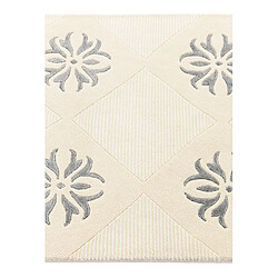 Vidal Tapis de couloir en laine 406x79 beige Darya pas cher