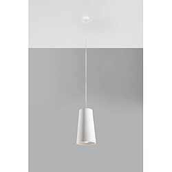 Luminaire Center Suspension Gulcan Céramique blanc 1 ampoule 128cm