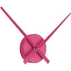 Karlsson Horloge aiguilles Big Time 41cm métallisée rose foncé.