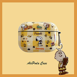 GUPBOO Airpods Coque Housse Étui Protecteur Compatible pour AirPods 3-Pendentif dessin animé mignon Snoopy