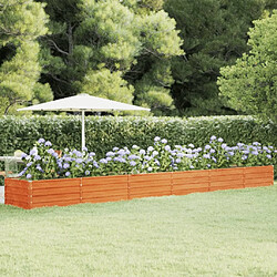 Maison Chic Jardinière,Lit surélevé de jardin - Bac à fleurs - pot de fleur rouillé 600x80x45 cm acier corten -GKD54985