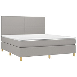 Avis Sommier à lattes,Cadre à lattes de lit et matelas et LED pour Adulte Gris clair 160x200 cm -MN43875