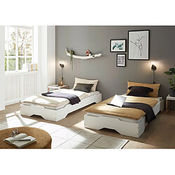 UB DESIGN Lit enfant Double 90x200cm - Kit 2 lits 90x200cm empilables