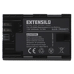 Vhbw EXTENSILO 2x Batteries remplacement pour Canon LP-E6, LP-E6NH pour appareil photo, reflex numérique (2040mAh, 7,2V, Li-ion)