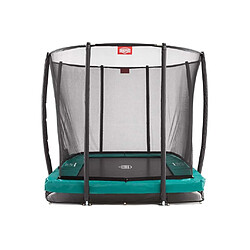 Trampoline rectangle vert enterré 330 Champion + filet - BERG