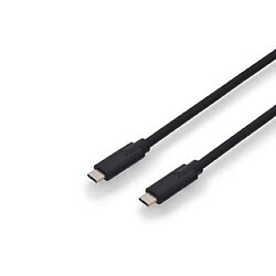 ASSMANN Electronic 1m, 2xUSB-C câble USB USB C Mâle Noir (USB Type-C connection cable. type C to C M/M. 1.0m) pas cher