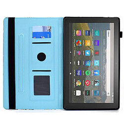 Etui en PU avec support, et porte-stylo pour votre Amazon Fire HD 10 (2015)/(2017)/(2019) - papillons